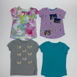 Girls Short Sleeve Tee Shirts Lot of 4